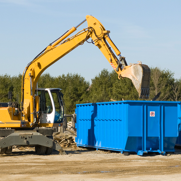 are there any restrictions on where a residential dumpster can be placed in Block Island